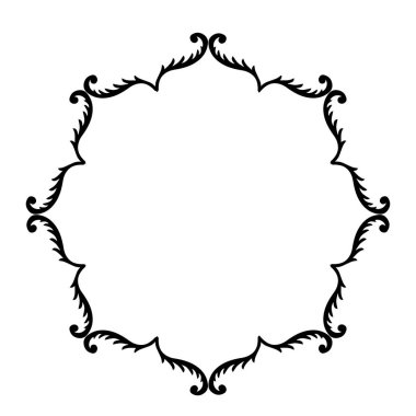 Frame, in the style of an ornament, Vector illustration eps 10, Art.	