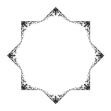 Frame, in the style of an ornament, Vector illustration eps 10, Art.	