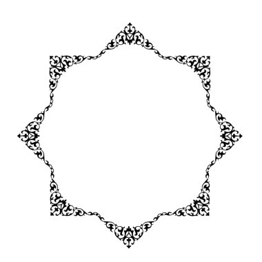 Frame, in the style of an ornament, Vector illustration eps 10, Art.	