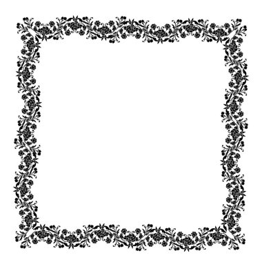 Frame, in the style of an ornament, Vector illustration eps 10, Art.	