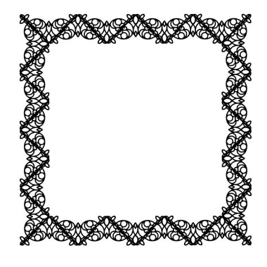 Frame, in the style of an ornament, Vector illustration eps 10, Art.	