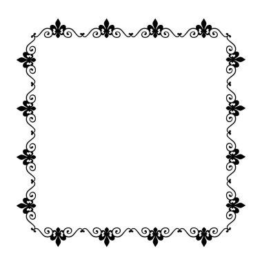 Frame, in the style of an ornament, Vector illustration eps 10, Art.	