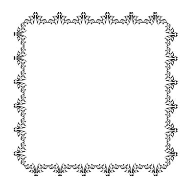 Frame, in the style of an ornament, Vector illustration eps 10, Art.	