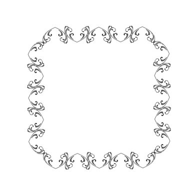 Frame, in the style of an ornament, Vector illustration eps 10, Art.	