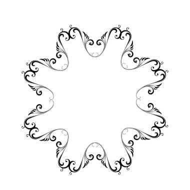 Frame, in the style of an ornament, Vector illustration eps 10, Art.	