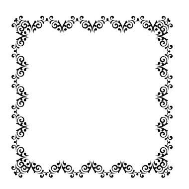 Frame, in the style of an ornament, Vector illustration eps 10, Art.	