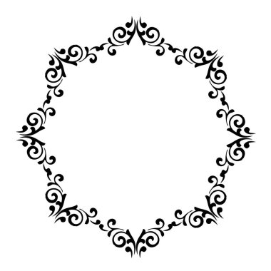 Frame, in the style of an ornament, Vector illustration eps 10, Art.	