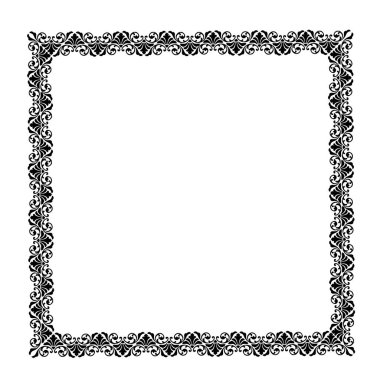 Frame in vintage style with ornament elements, art, pattern, background, texture, template Vector illustration eps 10, Art.