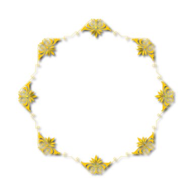 Frame, in the style of an ornament, Vector illustration eps 10, Art.	