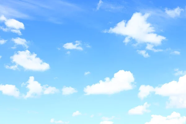 stock image Picture of white clouds bright sky open aura sun shining in gradient.