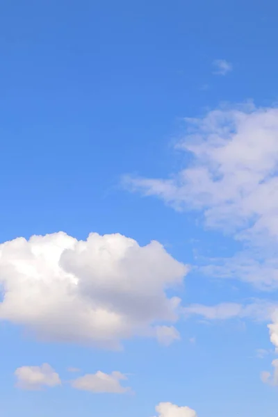 stock image Picture of white clouds bright sky open aura sun shining in gradient.