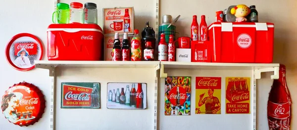 stock image May 18, 2023 - Lamphun, Thailand, antiques, collectibles, hard to find from products Coke or Coca Cola.