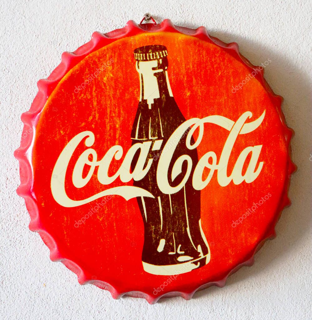May 18, 2023 - Lamphun, Thailand, antiques, collectibles, hard to find from products Coke or Coca Cola.