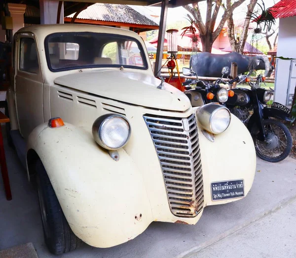 October 2022 Phitsanulok Thailand Rare Antique Cars Exhibited Sergeant Thawi — Stock Photo, Image