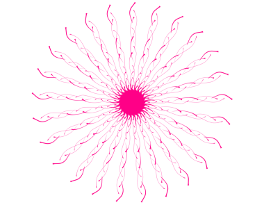 soyut çiçek vektör tasarımı