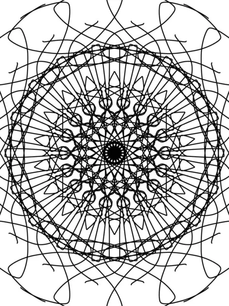 Dalgalı ve güzel bir daire içinde yayılan lifleri gösteren bu siyah ve beyaz resim benzersiz ve sıradışı görünüyor..