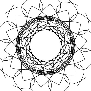 Kumaş veya kiremitlere ekran yazdırmak için kullanılan soyut siyah ve beyaz ekran baskı çizgisi.