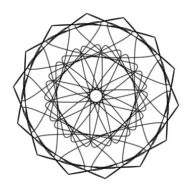 Kumaş veya kiremitlere ekran yazdırmak için kullanılan soyut siyah ve beyaz ekran baskı çizgisi.