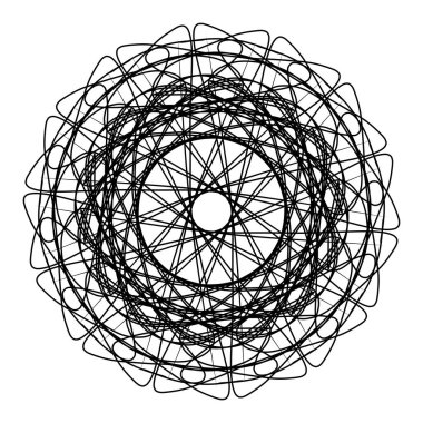 Kumaş veya kiremitlere ekran yazdırmak için kullanılan soyut siyah ve beyaz ekran baskı çizgisi.