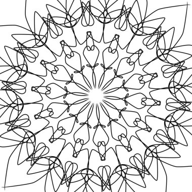 Kumaş veya kiremitlere ekran yazdırmak için kullanılan soyut siyah ve beyaz ekran baskı çizgisi.