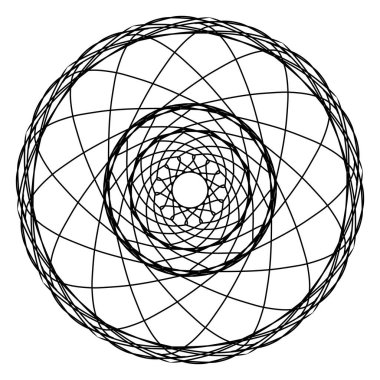 Kumaş veya kiremitlere ekran yazdırmak için kullanılan soyut siyah ve beyaz ekran baskı çizgisi.