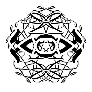 Soyut siyah beyaz sanat. Dövme ve dekorasyon için mandala dairesi deseni. Elle çizilmiş sembollü oryantal süs. Boyama kitabı sayfası.