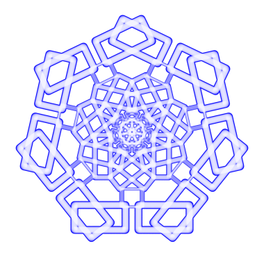 Ekran yazdırmak için mavi neon ışıklı bir ördeğin soyut sanat görüntüsü.