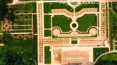 Pennsylvania 'daki Longwood Gardens' ın insansız hava aracı görüntüleri.