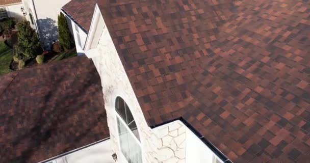 Drone Roof Inspection Residential Home — Stock Video