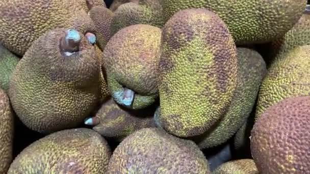 Jackfruit Ασιατική Αγορά Τροφίμων — Αρχείο Βίντεο