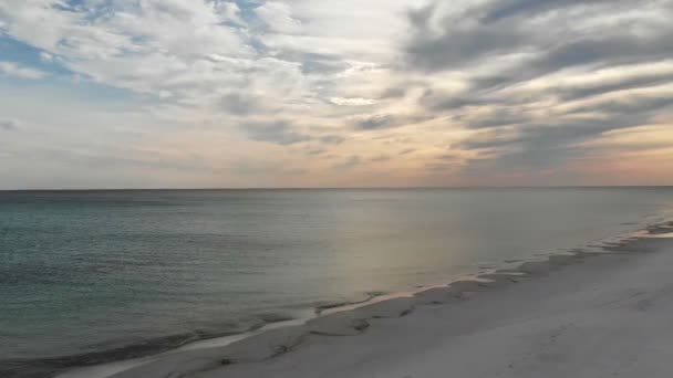 Drone Materiał Filmowy Penacola Plaży Floryda Podczas Zachodu Słońca — Wideo stockowe