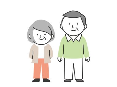 Üst düzey çift ayakta yan yana