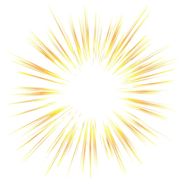 stock vector A yellow explosion effect. Square background illustration material with cartoon effect lines drawn.