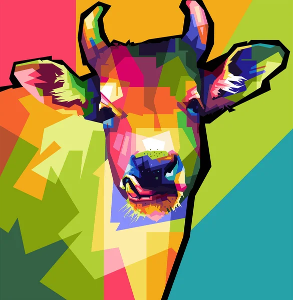 Hayvanların tasarımı, tasarım WPAP Popart, havalı vektör düz tasarım soyut tasarım
