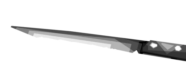 Sharp Knife Illustration Design Colorful Wpap Pop Art Vector Style — Stock Vector
