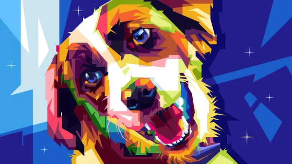 Şirin ev hayvanı hayvan tasarımı renkli popart wpap tasarımı