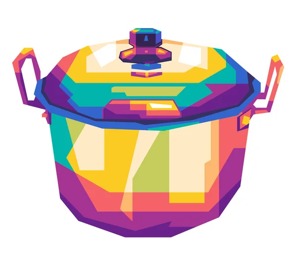 Pot Design Pop Art Wpap Style Illustration — стоковый вектор