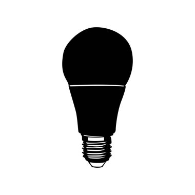 Black Lamp silhouette illustration design, white background