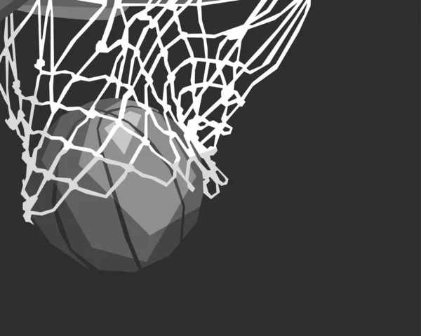 Popart Basketball in the Ring, Design in WPAP Pop art Illustration High Quality