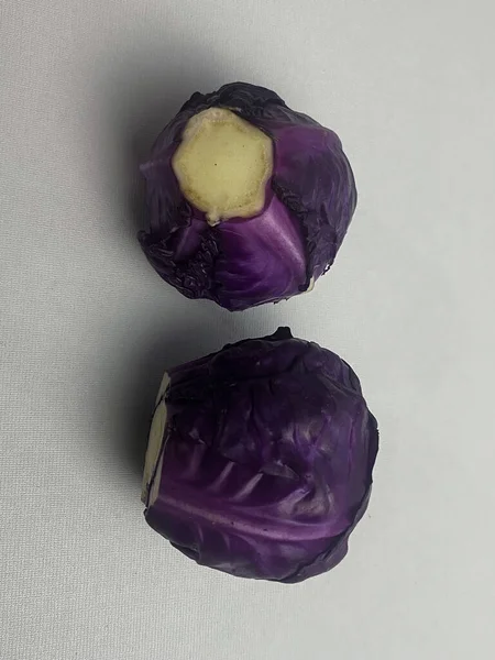 Purple cabbage is also a very versatile vegetable and one of the most cost-effective ways to add antioxidants to your diet. Isolated on a white background.