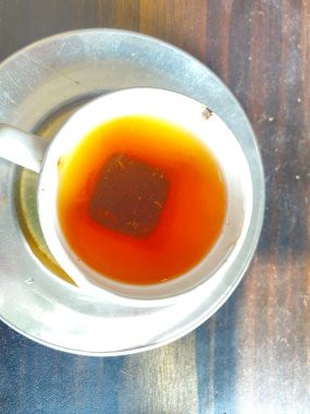 Çay fincanı ve bir tabak arkaplan