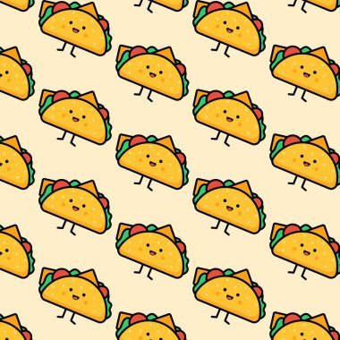 Bir maskot sandviçi deseninin vektör çizimi