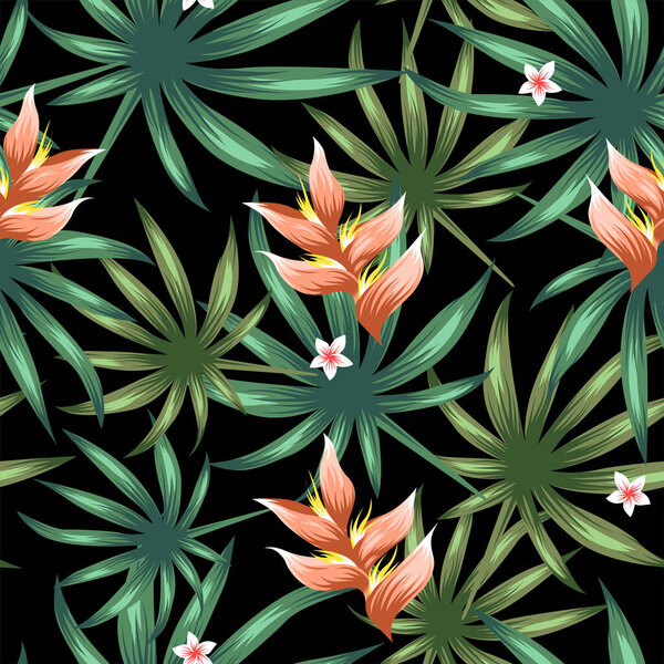 Тропический бесшовный фон
