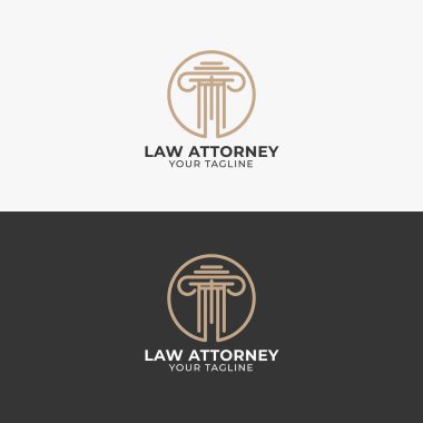 Hukuk bürosu logosu ve kartvizit tasarımı prim primi Premium Vektör