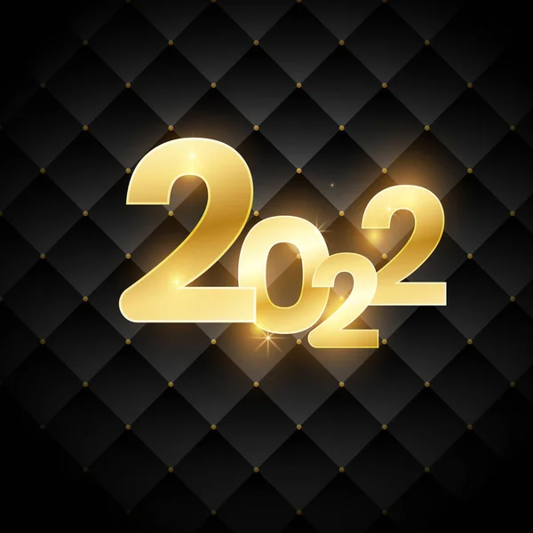 Altın Yeni Yıl 2022 arkaplan Serbest Vektör