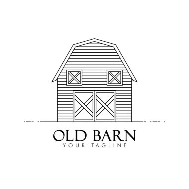 Old Barn Logo Vector Illustration. clipart