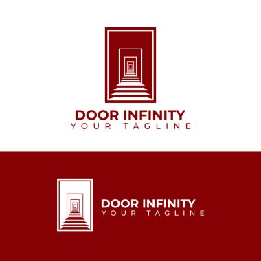 Sonsuz kapı logo vektörü çizimi