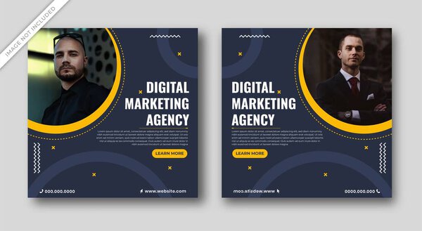 Digital Marketing Agency post vector Illustration