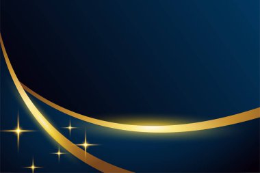 Lüks arka plan Modern mavi ve altın