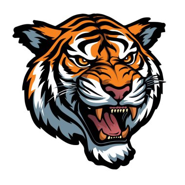 Kaplan Maskotu Vektör İllüstrasyonu